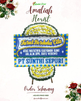 Papan Bunga Duka di Bangunjiwo