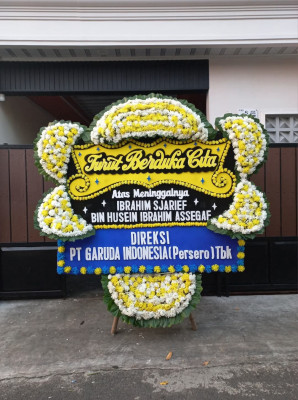 Papan Bunga Duka di Bangunjiwo