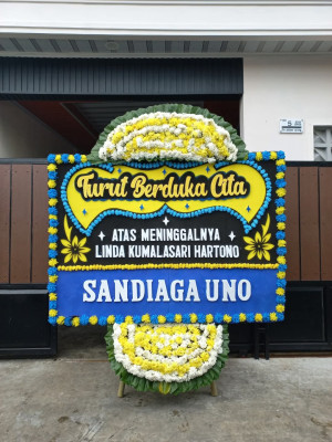Papan Bunga Duka di Bangunjiwo
